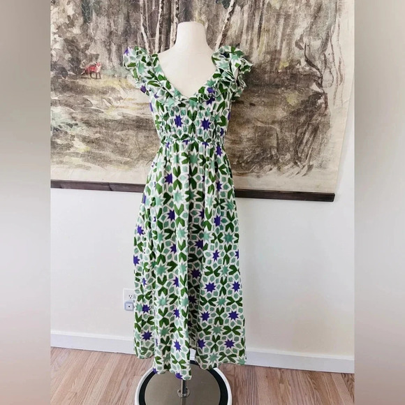 Anthropologie Banjanan Maya Midi Dress Size Medium NWOT $385 - Picture 2 of 15